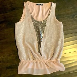 Pink tank, Apt 9 size M woman.